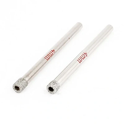 Image of Sourcingmap 2pcs 4mm Diamond Coated Drill Bit Marble Glass Hole Saw Cutter for Tile Ceramic Bottles Pots