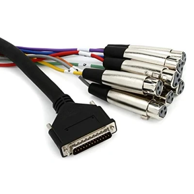 Image of HosaTech DTF 804 4m XLR3F to DB25 Balanced Snake Cable