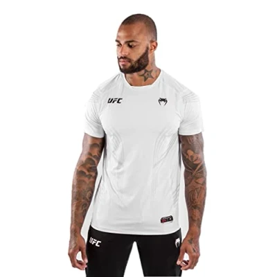 Image of Venum Men&#039;s UFC Authentic Fight Night Walkout Jersey Shirt, White, XX Large