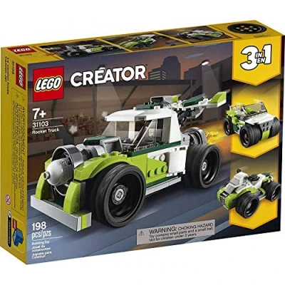 Image of LEGO Creator 3in1 Rocket Truck 31103 Building Kit, Cool Buildable Toy for Kids, New 2020 (198 Pieces)