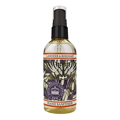 Image of Royal Botanical Gardens Kew Lavender and Rosemary Luxury Hand Sanitiser Spray 100ml