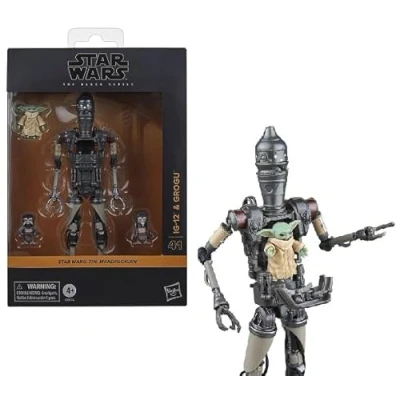 Image of Star Wars The Black Series HSG0074 15cm Action Figure IG 12 &amp; Grogu Deluxe Edition