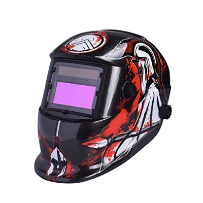 Image of Nuzamas Solar Powered Auto Darkening Welding Helmet Mask Weld Face protection for Arc Tig Mig Grinding Plasma Cutting with Adjustable Shade Range DIN4/9 13 UV/IV DIN16