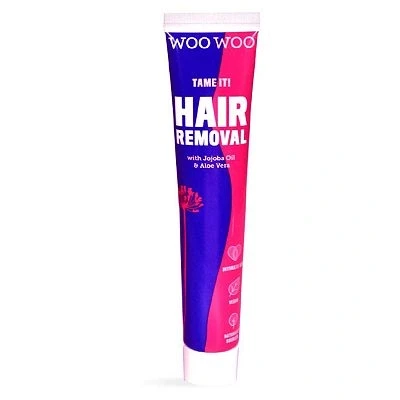 Image of WooWoo Tame It! Natural Intimate Hair Removal Cream Painless Vegan Remover For Sensitive Skin Depilatory Genitals, Bikini, Legs &amp; Bum Women In Shower With Aloe Vera 50ml