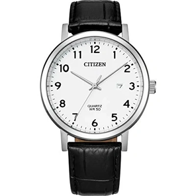 Image of Citizen Men Analogue Quartz Watch with Leather Strap BI5070 06A