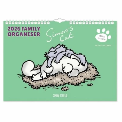 Image of 2026 Simon&#039;s Cat A4 Family Planner Organiser Wall Calendar