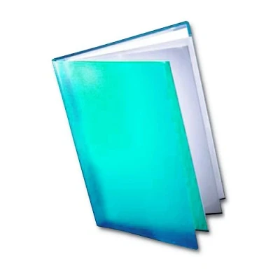 Image of Westfolio Course Book Adjustable Capacity Turquoise A2, File Holder, Presentation Display Wallet, Paper, Document, Poly Clear Sleeves, For School, Art Class, University, College, Homework, Projects