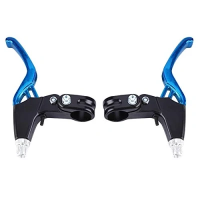 Image of Bicycle Brake Handle, 4 Colors Mountain Bike Cycling Level Handles Aluminium Alloy Accessory for Bikes(Blue) Lever Right Kids Adult Blue