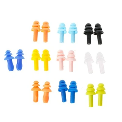Image of 2pcs Silicone Earplugs for Comfortable Noise Cancelling Ear Plugs Sleep Snoring Work Concerts Travel