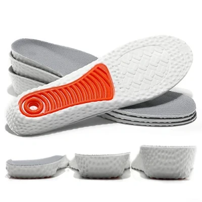 Image of Height Increase Insole Arch Support Elastic Shock Absorbing Sports Shoe Insoles, Heel Lift Inserts Elevator Insoles for Men &amp; Women