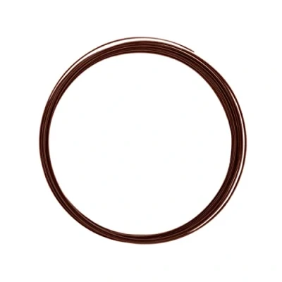Image of Vaessen Creative Aluminium flat wire 3,5x1mm 5m brown,