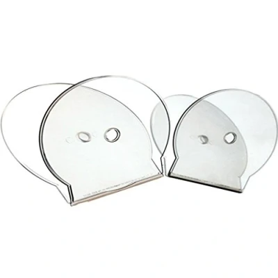 Image of 5 X Double CD DVD Clear Clam Shell (C Shells) Cases