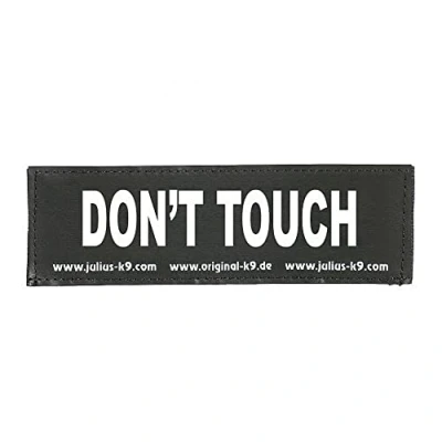 Image of Interchangeable Patches, 1 pair, DON&#039;T TOUCH, Size: Large, Black