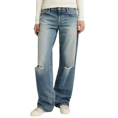 Image of G Star Women&#039;s Judee Low Waist Loose Jeans, blue (antique faded agave ripped D22889 D436 G130), 26W / 32L
