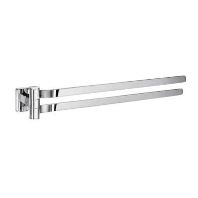 Image of Smedbo &quot;Ice&quot; Swing Arm Towel Rail, Polished Chrome,40 x 4.4 5.7 cm