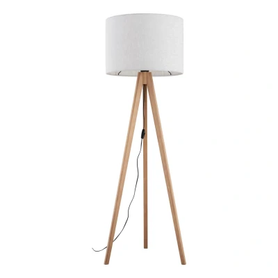 Image of Grand Tripod Floor Lamp Pine, Off White 1xE27