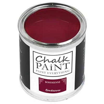 Image of Chalk Paint Everything® Bordeaux (Bordeaux Red) 750 ml Water Based for Shabby Chic Furniture, Décor, and Upcycling Projects Non Toxic, Easy to Apply