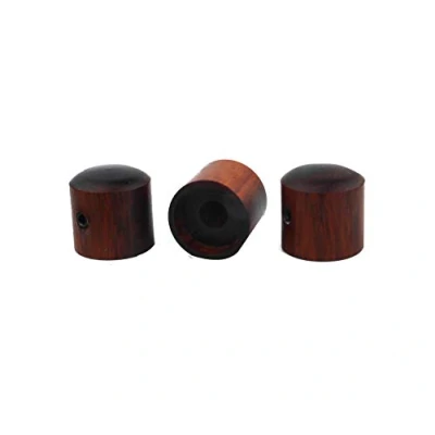 Image of Guyker Red Sandalwood Potentiometer Control Knobs Dia. 6mm (0.24&quot;) Shaft Pots Rotary Volume Tone Knob Replacement Part for Electric Guitar or Precision Bass 3 Piece