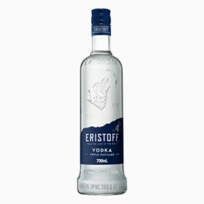 Image of ERISTOFF Premium Vodka, 37.5% ABV, 70cl / 700ml, Charcoal Filtered, Triple Distilled Vodka Spirit