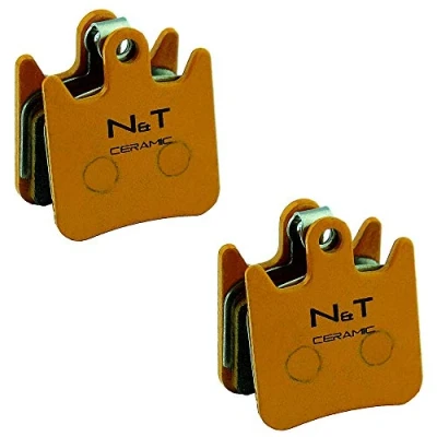 Image of Noah and Theo 2x NT BP030/CR Ceramic Disc Brake Pads fit Hope Tech 3 X2 Race Evo X2. Also compatible with HBSP237 pads.