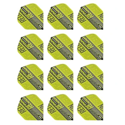Image of RED DRAGON Hardcore XT Green and Black Dart Flights 4 sets Per Pack (12 in total)