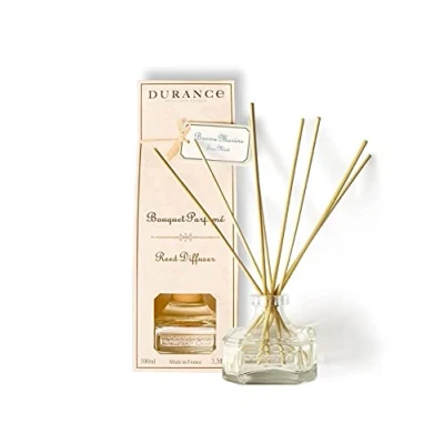 Image of DURANCE Scented Reed Diffuser 100ml Sea Mist Fragrance Bouquet Glass Bottle &amp; 8 Wooden Sticks Aromatherapy Air Freshener Room