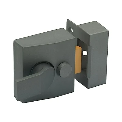 Image of Sterling NLG201 Deadlocking Nightlatch Narrow Grey