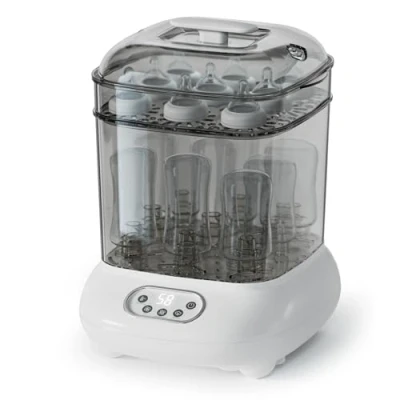 Image of Large Size Bottle Steriliser and Dryer 2 in 1, Hold 9 Bottles Pacifiers, Electric Steam for All Baby Bottles, Breast Pump Parts, Teething Toys, Newborn Essentials