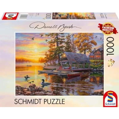 Image of Schmidt Spiele Darrell Bush: Bootshaus mit Kanus (1000 Teile), 58532