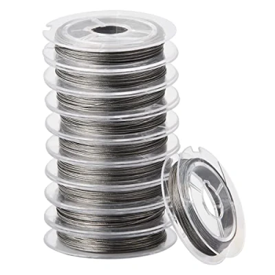 Image of 10 Rolls 0.38mmx10m Craft Wires Steel Jewellery Wire for Making Soft Crafting Jewelry Beading Tarnish Resistant Flexible DIY Art Floral Modelling (A)
