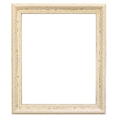 Image of FRAMES BY POST AP 3025 Distressed Cream Picture Photo Frame 10&quot;x8&quot;