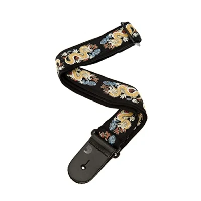 Image of D&#039;Addario Accessories Guitar Strap Accessories, Woven, Dragon