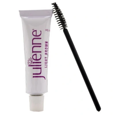 Image of Julienne Eyelash Eyebrow Tint 15ml Dye Light Brown + Free Wand