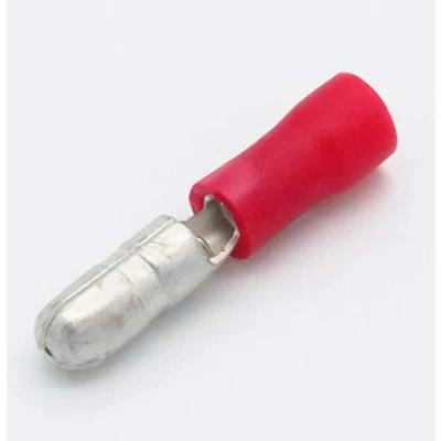 Image of 100x Insulated Crimp Electrical Connectors Male Wire Bullet Connector