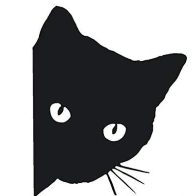 Image of 1pc Black Cat Car Stickers Pet Animal Window Decal Reflective Sticker for Home Wall Decors