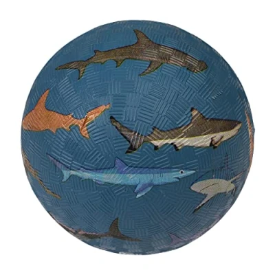 Image of Rex London Sharks Inflatable Rubber Soccer Play Ball 12.5cm