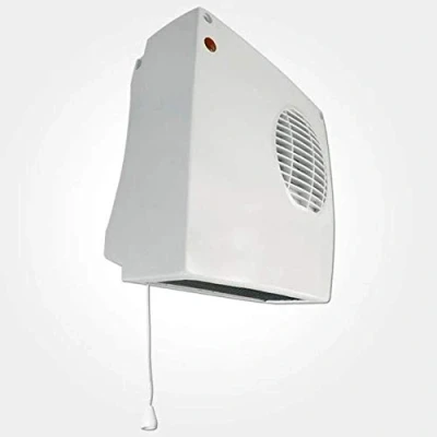 Image of Eterna 2kW Electric Wall Mounted Downflow Fan Heater With Pull Cord &amp; Thermostat