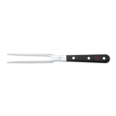 Image of WUSTHOF 16 cm Straight Meat Folk, Black