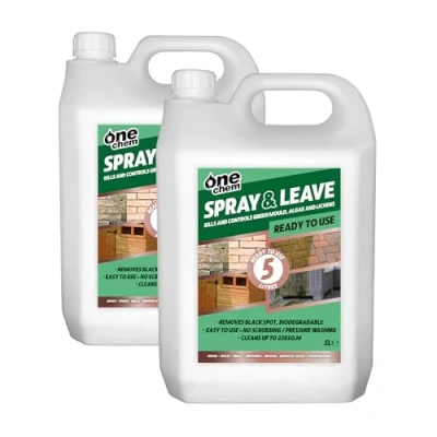 Image of One Chem Spray and Leave 2 x 5 Litre Ready To Use, Green Algae Mould Killer