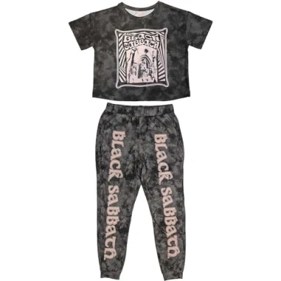 Image of Rock Off officially licensed products Black Sabbath Psycho Band Logo Pyjamas L