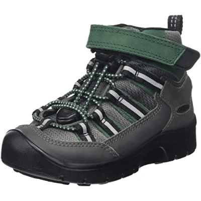 Image of KEEN Unisex Kids Hikeport 2 Sport Mid Waterproof Hiking Boot, Magnet Greener Pastures, 12 UK Child