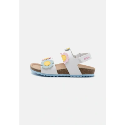 Image of Geox Adriel GIRL Sandals for kids, Size: 7K, White High quality imitation leather