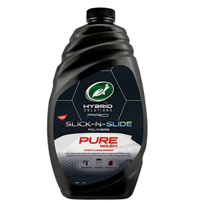 Image of Turtle Wax 53984 Hybrid Solutions Pro Slick N Slide Pure Wash, pH Neutral Foaming Car Wash Shampoo Works With Foam Cannons or Hand for a Spot Free Clean, 1.42L