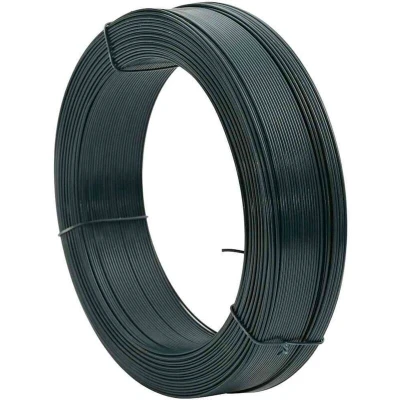 Image of vidaXL Fence Binding Wire 250 m 2.3/3.8 mm Steel Blackish Green