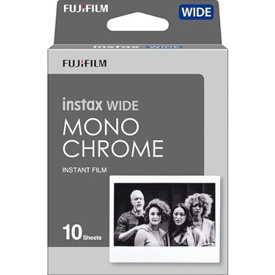 Image of instax WIDE instant Film Monochrome, 10 shot pack, suitable for all cameras and printers
