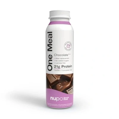 Image of NUPO One Meal +Prime Chocolate Bliss Ready to Drink Shake Tasty Replacement with 24 Vitamins and Minerals High in Protein No Added Sugar 12 x 330ml