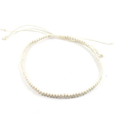 Image of Mens Tribal Surfer Handmade Cotton Macrame Adjustable Anklet in 7 Colours