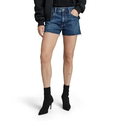 Image of G Star Raw Womens True Denim Shorts Edge Navy Size 27 (Waist)