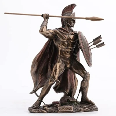 Image of Veronese Unicorn Studio King Leonidas Greek Warrior of Sparta Statue Sculpture