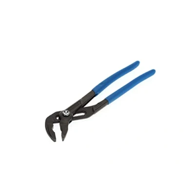 Image of GEDORE Water pump pliers, Clamping width to 38 mm, Pushbutton setting, Finger protection, Flat, Chrome plated, 142 10 TL